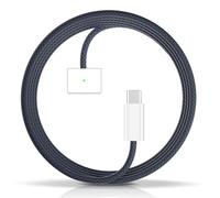 MR20GA Caricatore USB-C da 140 W, 3 cavi magnetici per MacBook Air/Pro, ricarica rapida PD, PVC da 2 m, facile da viaggio, blu mezzanotte