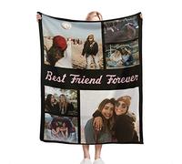 Mraxovid Coperte personalizzate con foto Coperta dell'amicizia personalizzata con immagini regali regalo di compleanno per moglie, marito, fidanzata, fidanzato, 170 x 230 cm