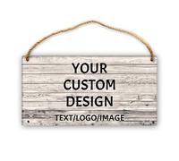 Mraxovid Targa in legno da appendere, personalizzabile, decorazione per famiglia, nome, data, cartello rustico per casa, cucina, arte da parete