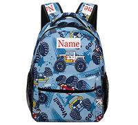 Mraxovid Zaino personalizzato con nome personalizzato per bambini zaino per la scuola per ragazzi ragazze adolescenti zaino con cinghia pettorale
