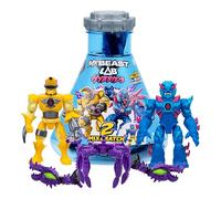 MrBeast Lab Confezione multipla ibrida, rivela diverse parti ibride per creare 2 action figure Mix & Match, oltre a parti del drago della pantera dorata, fondere milioni di combinazioni di bestie