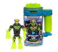 MRBEAST LAB Hyper Fusion Mutators, Esegue un esperimento, Aggiunge Liquido, Premere il lettore di impronte digitali, scopri l'Atomic Earth Panther, + di 20 Punti di articolazione, 3 da Collezionare