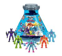 MRBEAST LAB Mega pack ibridi, rivela diverse parti ibride per creare 5 action figure Mix & Match, tra cui un esperimento Mega Torso Panther per rivelare i veri colori dell'ibrido, raccogliere oltre 30