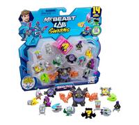 MrBeast Lab Swarms Mega-Tech Series - Confezione da 14, Scream Punk | Include 13 Micro Beasts e 1 Mega Swarm; agganciare fino a 4 Micro Beasts sul telaio MEGA per action figure