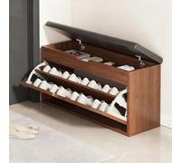 MRBVAOXVD Bancs De Stockage,Banc De Porte-Chaussures Banc D'Entrée Avec Des Bancs De Stockage De Coussin De Siège Rembourré,Avec Organisateur De Chaussures À Tiroir Flip Avec Boîte De Stockage Ascense