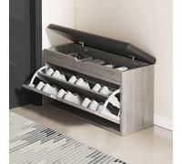 MRBVAOXVD Bancs De Stockage,Banc De Porte-Chaussures Banc D'Entrée Avec Des Bancs De Stockage De Coussin De Siège Rembourré,Avec Organisateur De Chaussures À Tiroir Flip Avec Boîte De Stockage Ascense