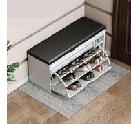 MRBVAOXVD Bancs De Stockage,Banc De Porte-Chaussures Banc D'Entrée Avec Des Bancs De Stockage De Coussin De Siège Rembourré,Avec Organisateur De Chaussures À Tiroir Flip Avec Boîte De Stockage Ascense