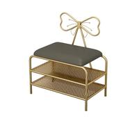 MRBVAOXVD Bancs De Stockage, Étagère À Chaussures Rembourrée Avec Banc De Stockage De Chaussures En Cuir Avec Siège Rembourré Pour Cuisine Salle À Manger Couloir Balcon Terrasse/Gris/60 * 35 * 45Cm /