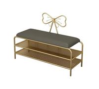 MRBVAOXVD Bancs De Stockage, Étagère À Chaussures Rembourrée Avec Banc De Stockage De Chaussures En Cuir Avec Siège Rembourré Pour Cuisine Salle À Manger Couloir Balcon Terrasse/Gris/100 * 35 * 45 cm