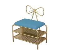 MRBVAOXVD Bancs De Stockage, Étagère À Chaussures Rembourrée Avec Banc De Stockage De Chaussures En Cuir Avec Siège Rembourré Pour Cuisine Salle À Manger Couloir Balcon Terrasse/Bleu/60 * 35 * 45Cm /
