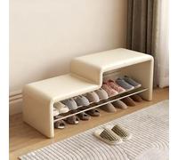 MRBVAOXVD Bancs De Stockage, Étagère À Chaussures Rembourrée Avec Cuir Lobanc De Stockage Avec Grand Espace De Stockage Pour Cuisine Salle À Manger Couloir Balcon Terrasse/Blanc/100 * 36 * 40Cm / 39 *