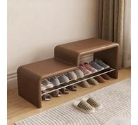 MRBVAOXVD Bancs De Stockage, Étagère À Chaussures Rembourrée Avec Cuir Lobanc De Stockage Avec Grand Espace De Stockage Pour Cuisine Salle À Manger Couloir Balcon Terrasse/Br/120 * 36 * 40Cm / 47 * 14