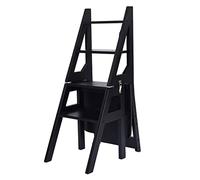 MRBVAOXVD Bibliothèque Pliable À 4 Étapes Escalier Air Step Tabouret - Bois Massif À Double Usage Escalier Pliable, Pour La Maison Et Le Bureau/D/35 * 47 * 90 Cm