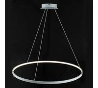 MRBVAOXVD Lamadariio Sospeso Regolabile a Led Modernor Soggiorno Cucina Camera da Letto/Bianco + Caldo Bianco/60 cm 38 W