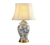 MRBVAOXVD Lampada da Tavolopada Di Lettura Creativa, Stampa Verniciatapada da Scrivania in Ceramica E27 Risparmio Energetico Protezidegli Occhi Luce Di Lettura Bottega Di Fiori Caffetteriapade Decorat