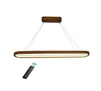 MRBVAOXVD Lampadari,O Legno Lineare Sospensiluce,Malista Sala da Pranzo Luce Isola Luci, Led Dimmabile Soffitto Sospensilucer Sala da Pranzo Isola Cucina Salono Bar Ufficio/120 cm