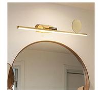 MRBVAOXVD Lampade a Specchio da Bagno Semplici Luci Anteriori a Specchio 41/55/70Cm, Stile Europeo e Americano Tutto-Rame Casa Bagno Impermeabile Spogliatoio Trucco Bellezza Led Riempire Luce Parete L