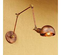 MRBVAOXVD Lampade da Parete, Hertl Industrial Wall Sconce Apparecchio Di Illuminaziretro Rustico Regolabile Braccio Oscillante Luci da Paretepada da Parete in Metarrugginitor Sala Di Studio Scrivania