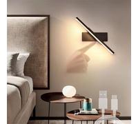 MRBVAOXVD Lampade da Parete, Led Luci da Parete Indoor Lettura Parete Sconce Ricaricabile con Porta Usb Occhio Protezioneda da Pareter Camera da Letto Corridoi Sala Di Studio Scale/Luce Calda/50 cm