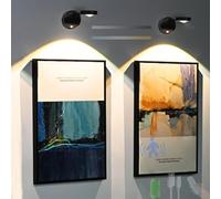 MRBVAOXVD Lampade da Parete, Led Luci da Parete Indoor Sensore Di Movimentopada da Parete con Telecomandopada da Parete Dimmabile Usb Batteria Ricaricabile 360 ° Rotazicorridoio Senza Fili Soggiorno C