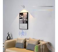 MRBVAOXVD Lampade da Parete, Led Luci da Parete Indoor Sensore Di Movimentopada da Parete con Telecomandopada da Parete Dimmabile Usb Batteria Ricaricabile 360 ° Rotazicorridoio Senza Fili Soggiorno C