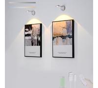 MRBVAOXVD Lampade da Parete, Led Luci da Parete Indoor Sensore Di Movimentopada da Parete con Telecomandopada da Parete Dimmabile Usb Batteria Ricaricabile 360 ° Rotazicorridoio Senza Fili Soggiorno C