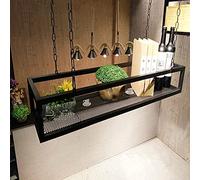 MRBVAOXVD Plafondpendu Monté Étagères À Vin Bar Stockage Cuisine Pot Pan Flottant Étagères Ustensiles de Cuisine Étagère Fleur Stand Pour Cave Garage Restaurant Displaye/60 * 25 * 15 Cm