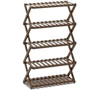 MRBVAOXVD Portascarpieghevoli - Organizzatore in Meta Più Stratir Armadio e Ingresso, a Risparmio Di Spazio, Soluzidi Archiviazieleganter la Casa Massimizzare lo Spazio/5 Capa, 50 cm