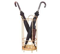 MRBVAOXVD Porte-Parapluie En Cylindre D'Or, Porte-Parapluie À Domicile Avec Bac À Goutte À Goutte, Parapluies Pliables de Longueur Complète de Clubs Def