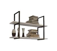 MRBVAOXVD Porte-Vin Monté Au Mur - Plafond de Stockage Étagère - Fer Norden Bois Massif Plafond Étagère, Plafond Monté Étagère de Stockage, Bar Restaurantpendu Décoratif Stand de Fleurs/Noir/100 * 30