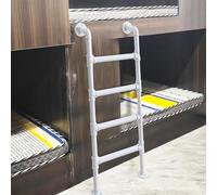 MRBVAOXVD Scala Aello in Metallosante con 4/5/6 Passi Scala Dritta Montata a Pareter la Finestra Del Seminterrato Del Ponte Del Dormitorio in Soffitta Fuga Dal Fuoco Di 155Cm / 61In