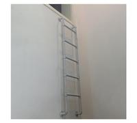 MRBVAOXVD Scale, Escascale Basement/Window Well Escascale/Scale/Bunk Bed Scale, Wall Mount Metal 3/4/5/6 Steps Scalar il Magazzino Fuori Le Pareti, Carichi 330Lbs, Raccordi Includono/Bianco/5.4Ft/1.65