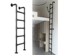 MRBVAOXVD Scale, Heavy Duty Scala Di Fuga Dal Fuoco in Ferror Finestra Del Seminterrato Scala a Passo Montata a Pareter Soffitta Garage Letto Aello Scala Retta con Accesso Al Bene Della Finestra 3.3 9