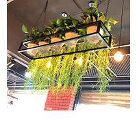 MRBVAOXVD Stand de Fleurs de Plafond de Rack de Vinpendu, Porte-Bouteille de Vin Cadre D'Affichage D'Étagère de Stockage Flottant - Organisateur D'Étagère de Vin Noir Pour Bars, Restaurants, Cuisines/