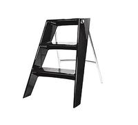 MRBVAOXVD Tabouret Pliant En Acrylà 3 Étapes Pour Adultes Chaise D'Échelle Portable Pour Le Bord de Lit/Gnoire/Noir