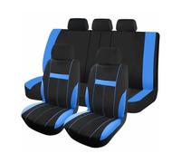 MRBVHGPKUT Cuscino seggiolino auto Coprisedili Auto In Tessuto Poliestere Dimensioni Universali Adattano Alla Maggior Parte Delle Auto SUV Camion Con 3 Cerniere(BLU)