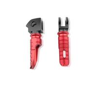 MRBVHGPKUT Ricambi per Moto per Kawasaki per Vulcan S 650 2016-2023 Pedane Anteriori per Pilota Poggiapiedi Pedane Pedale Cavalletto(B-Rosso)