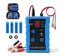 MRCARTOOL Tester per Iniettori EFI GDI e Auto da 12V, 4 Adattatori e 8 modalità di Impulso, Pressione dell'iniettore