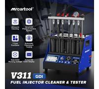 MRCARTOOL V311 GDI Tester per iniettori di carburante Macchina per la pulizia Tester per iniettori di carburante piezoelettrico per auto 110V 220V Pulizia D