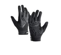 Mrchrogge Guanti da Ciclismo per Uomo, MTB Traspiranti con Ammortizzazione, Funzione Touchscreen, Antiscivolo e Regolabili, Leggeri per Allenamento su Mountainbike (L)