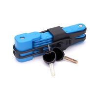 Mrchrogge Lucchetto per Bicicletta Pieghevole con Supporto, Alta Sicurezza contro i Furti, Compatto e Leggero, per E-Scooter, Bicicletta Elettrica, Incluso 2 Chiavi, Lunghezza 40cm (Blau)