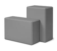 Mrchrogge Set di blocchi da yoga - Confezione da 2 Blocchi in EVA ad alta densità per lo yoga e l'allenamento. (Nero)