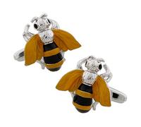 MRCUFF Bumblebee Honey Bee Coppia di Gemelli in Una Scatola Regalo e Panno