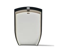 MRDLKNX Set di 3 taglieri in plastica per cucina, grandi, medi, piccoli, stretti, essenziali per la cucina, con manico facile da impugnare, per carne, verdura e frutta