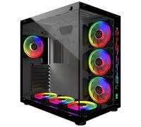 MRED - Case per PC ATX Gamer - Bianco RGB Crystal Sea - Nouvo