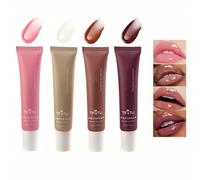 Mrettick 4pcs Special Lip Butter Balm - Maschera condizionante per labbra e balsamo per labbra per un'idratazione immediata, ingredienti naturali vegani non appiccicosi