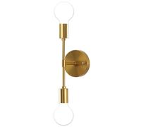 MRHYSWD Applique Da Parete Interno Moderno Vintage Industrial, 2 Luce Applique Specchio Bagno, Lampada Da Parete Interni Applique Camera Da Letto Bagno Comodino, Applique E27 (Lampadina Non Inclusa)