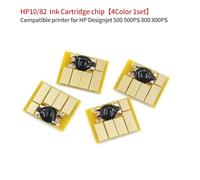 MRHZKE 10 set 82 cartucce di inchiostro ricaricabili con chip per designjet 500 500ps 800 800ps Plotter per 10 82 500 800 stampanti(10 82 chip 1set)