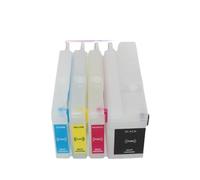 MRHZKE 4pc 712xl Riempitura della cartuccia inchiostro Compatibile con DesignJet T630 T650 T210 T230 T250 Stampanti Works con cartucce 712 712xl CHIP monouso incluso