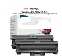 MRHZKE Cartuccia del toner per Laser MFP 135A 135W 137FNW LASER 107A 107W W1106A 1106A produce 1,5k pagine(2 PCS W1106A)